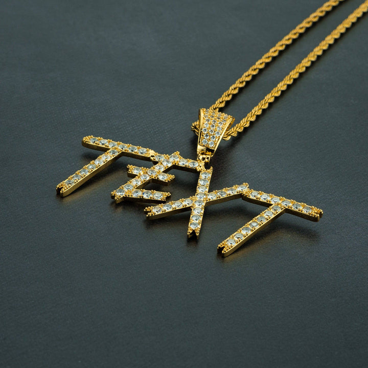 Custom Cursive Letter Pendant - ICECLIQUE JEWELRY