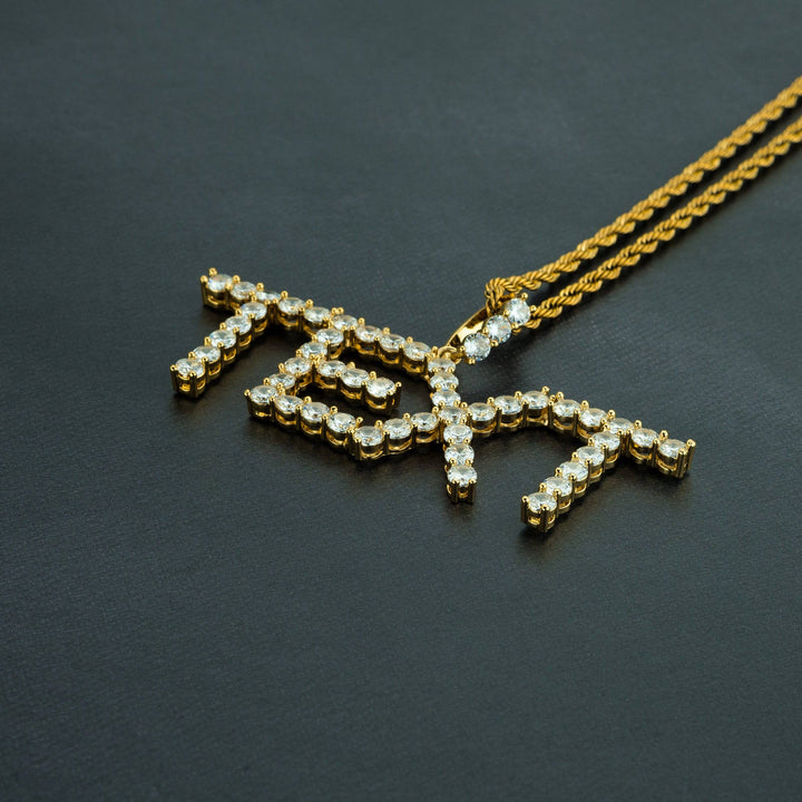 Custom Tennis Letter Pendant - ICECLIQUE JEWELRY