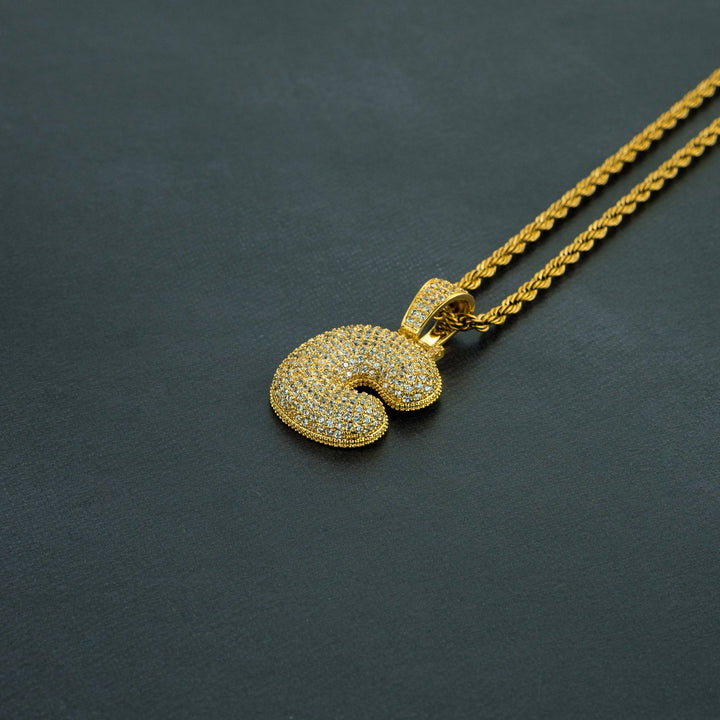 A-Z Single Letter Custom Bubble Pendant - ICECLIQUE JEWELRY
