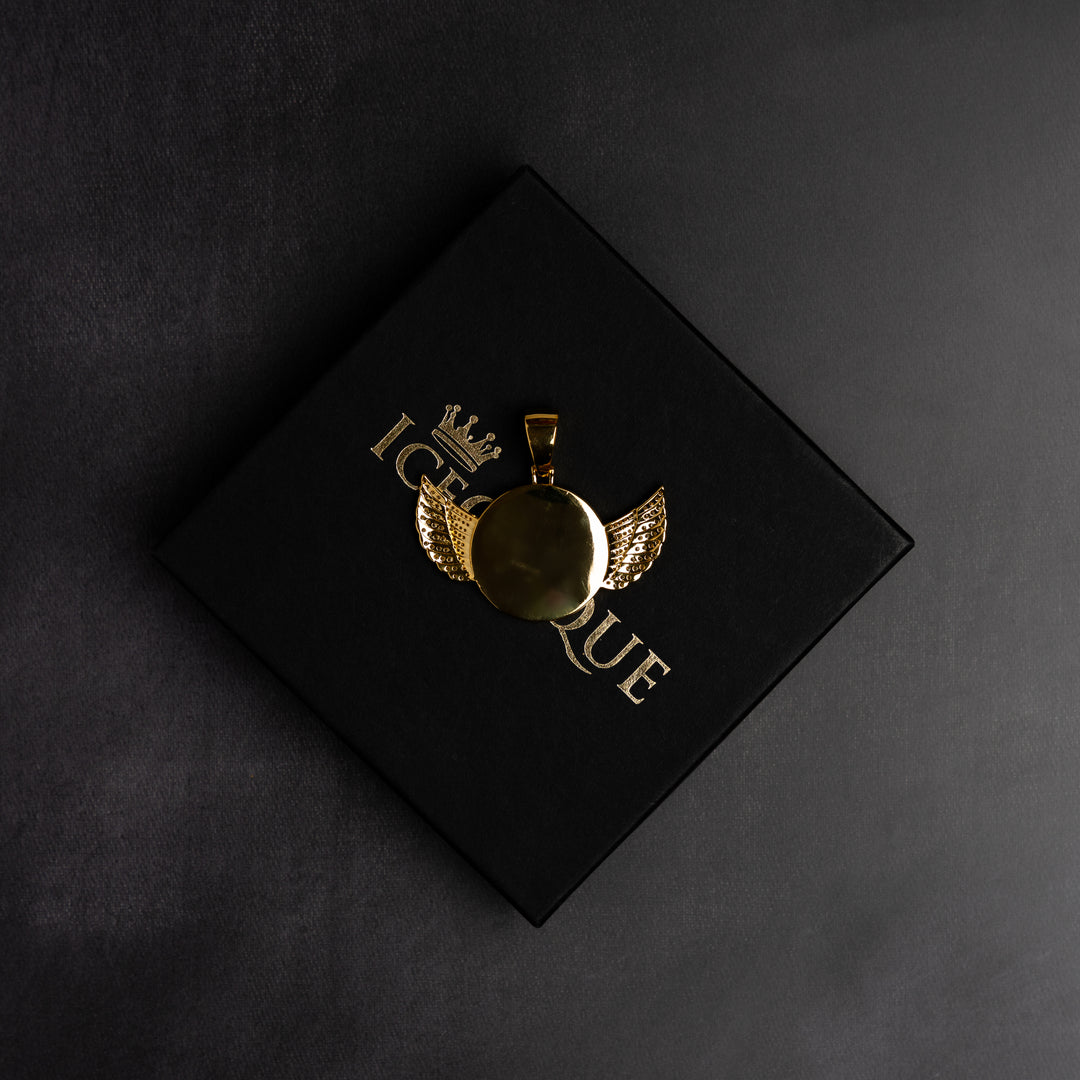 Winged Custom Photo Pendant - ICECLIQUE JEWELRY