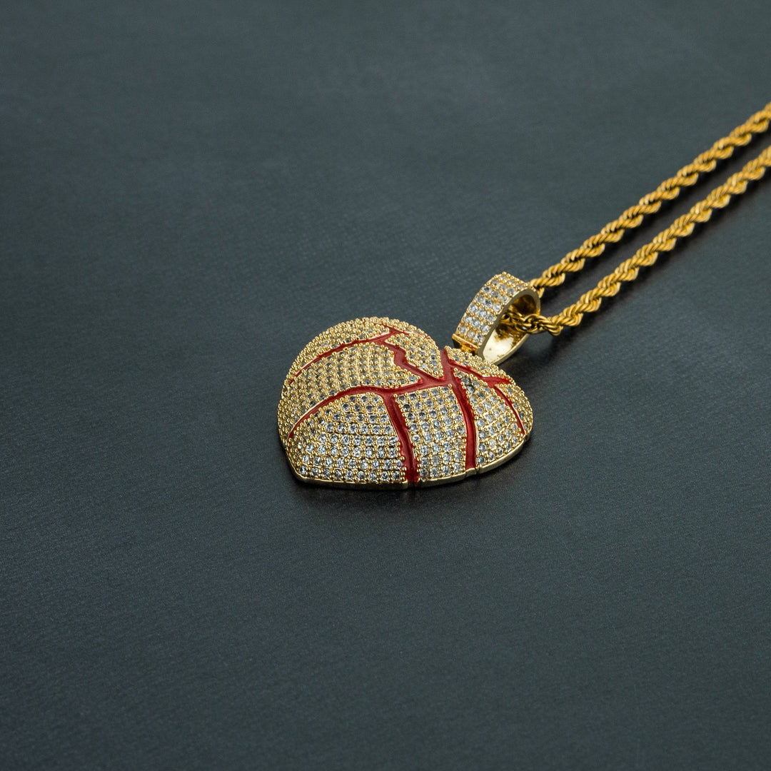 Iced Bloody Heart Pendant - ICECLIQUE JEWELRY