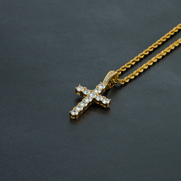 Holy Cross Iced Pendant - ICECLIQUE JEWELRY