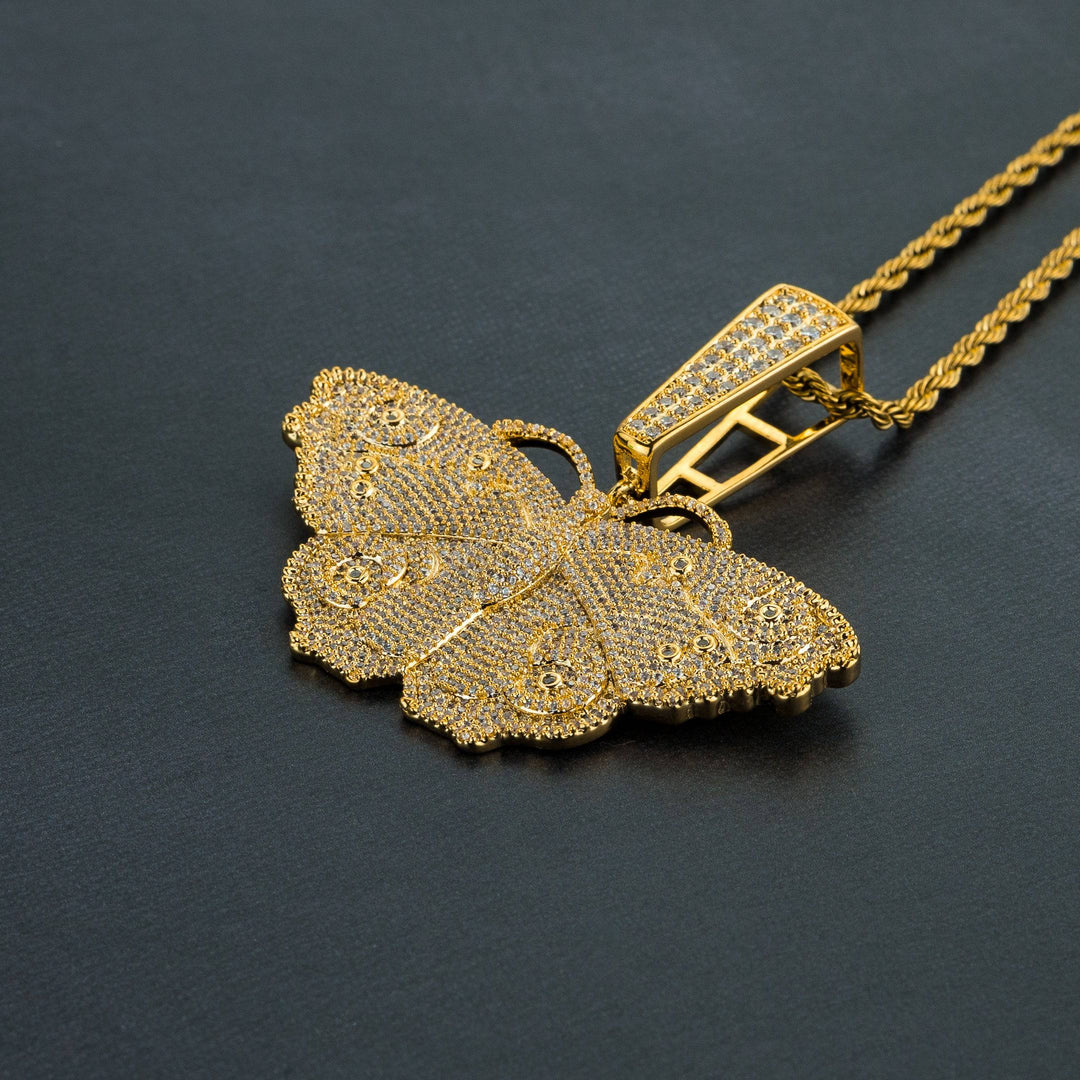 Iced Butterfly Pendant - ICECLIQUE JEWELRY