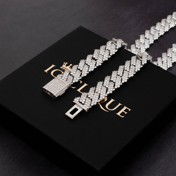 17mm Prong Chain - ICECLIQUE JEWELRY