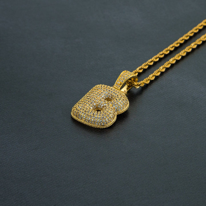 A-Z Single Letter Custom Bubble Pendant - ICECLIQUE JEWELRY