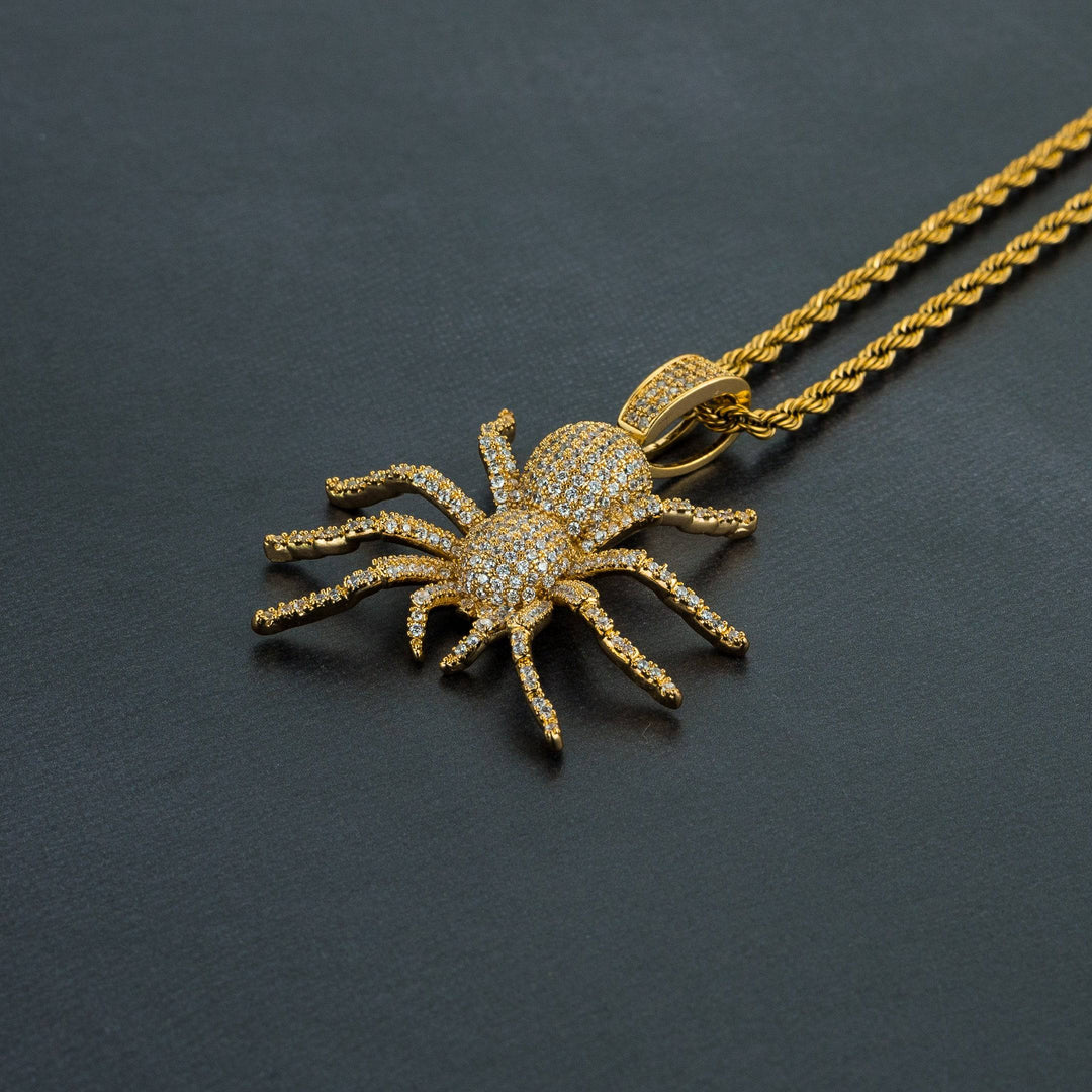 Iced Tarantula Pendant - ICECLIQUE JEWELRY