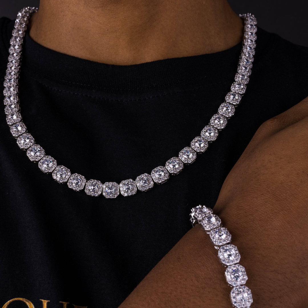 10mm Tennis Chain & Bracelet Bundle - ICECLIQUE JEWELRY