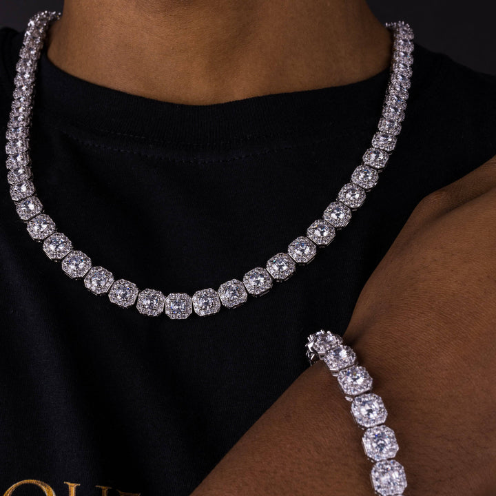 10mm Tennis Chain & Bracelet Bundle - ICECLIQUE JEWELRY