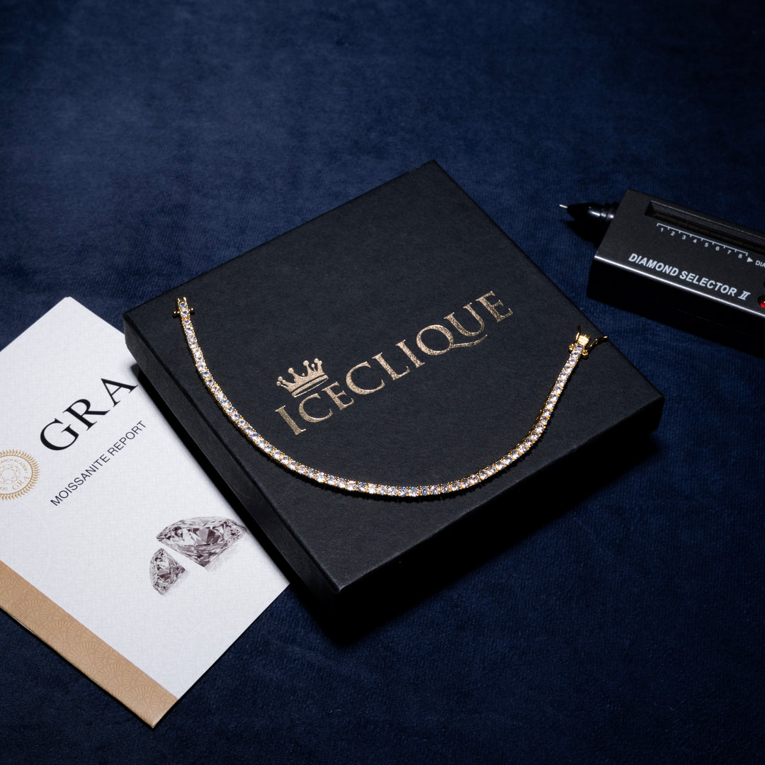 3MM Tennis Bracelet - Moissanite & S925 - ICECLIQUE JEWELRY