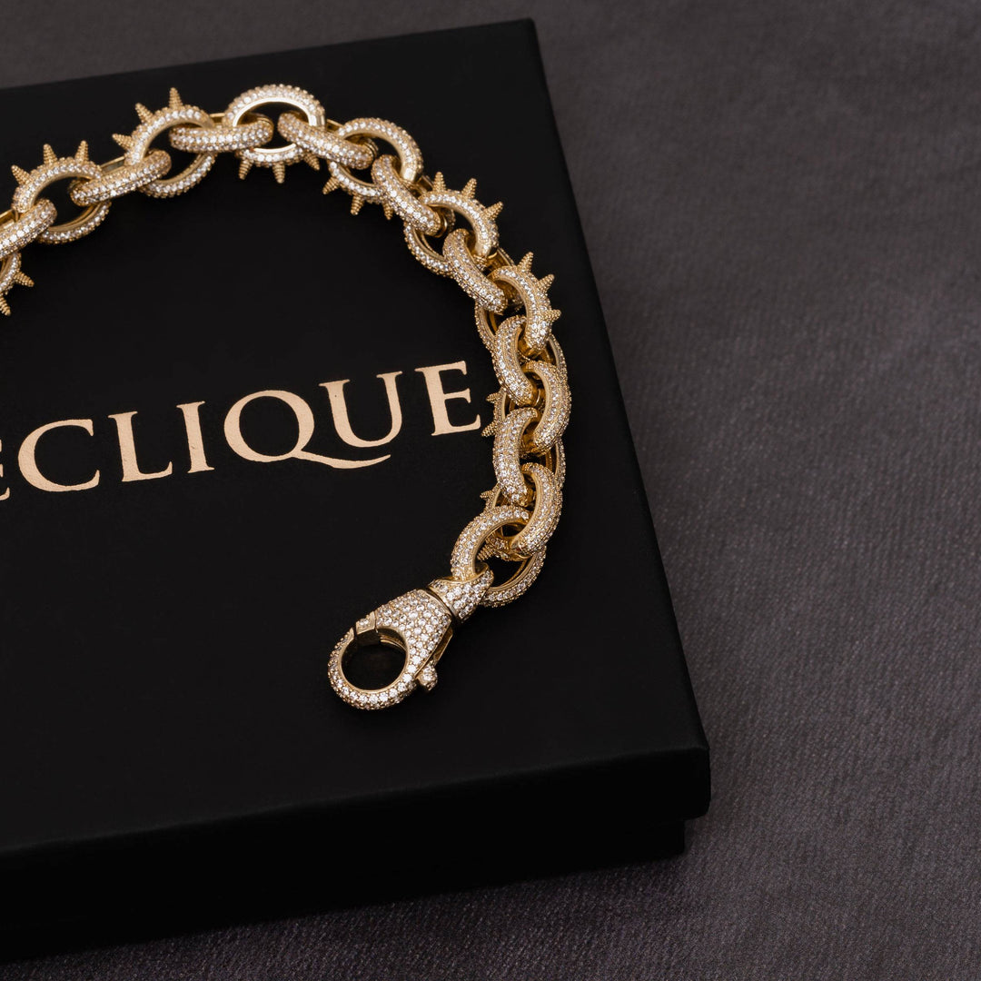 13mm Spiked Bracelet - ICECLIQUE JEWELRY