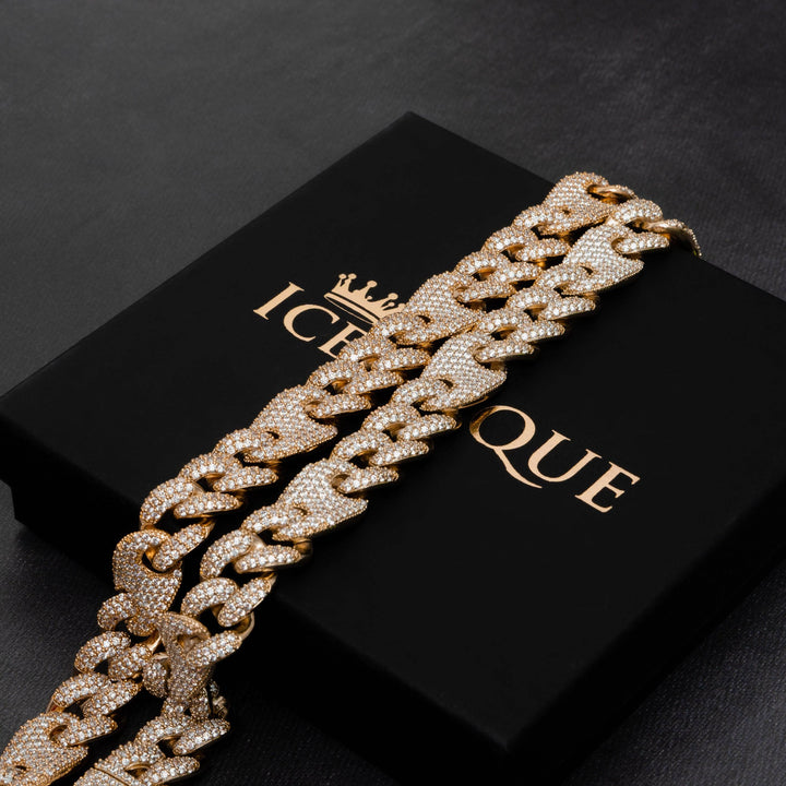 16mm Cuban & Gucci Link Chain - ICECLIQUE JEWELRY