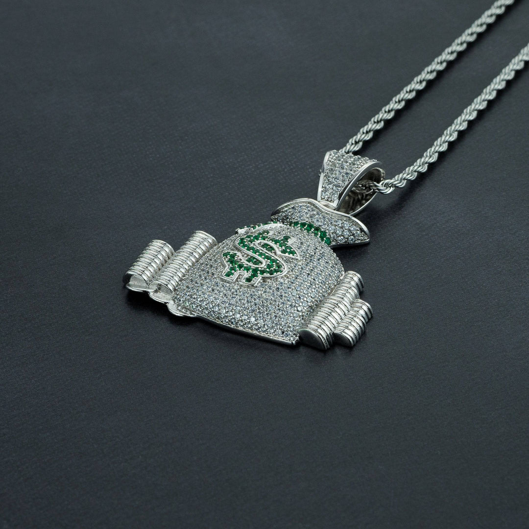 Money Stacks Pendant - ICECLIQUE JEWELRY