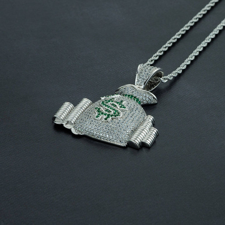 Money Stacks Pendant - ICECLIQUE JEWELRY