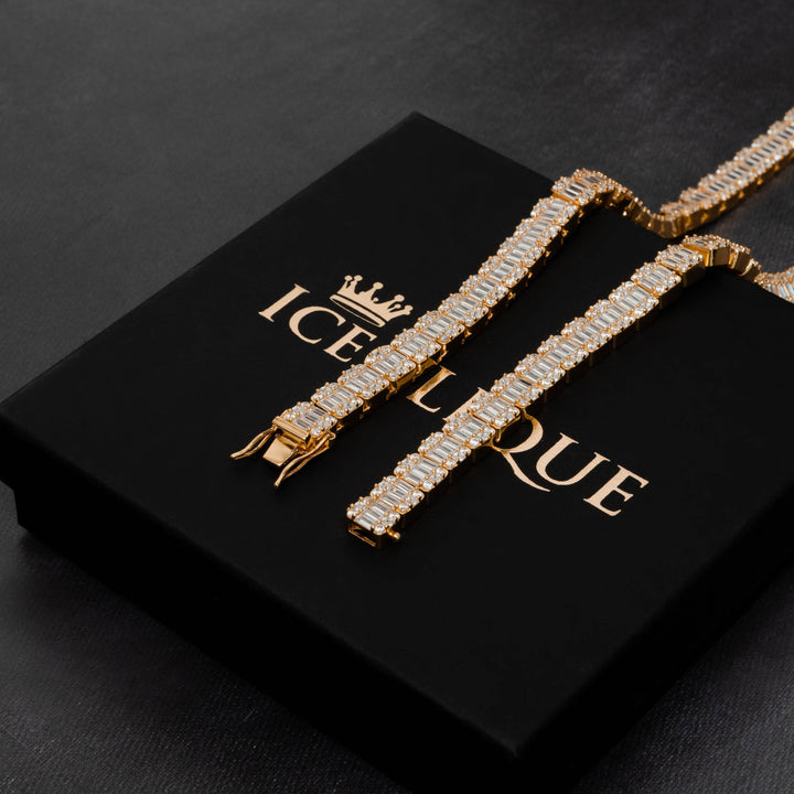 10mm Baguette Chain - ICECLIQUE JEWELRY
