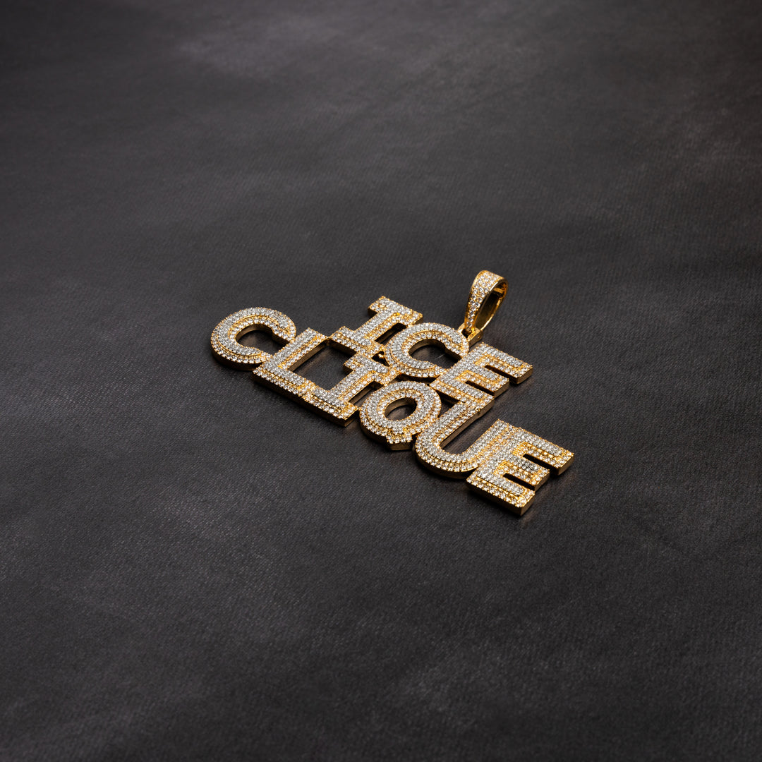 Custom Straight Letter Pendant - ICECLIQUE JEWELRY
