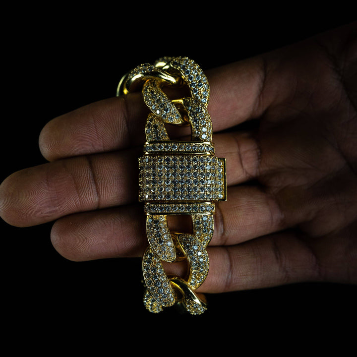 23mm Cuban Bracelet - ICECLIQUE JEWELRY