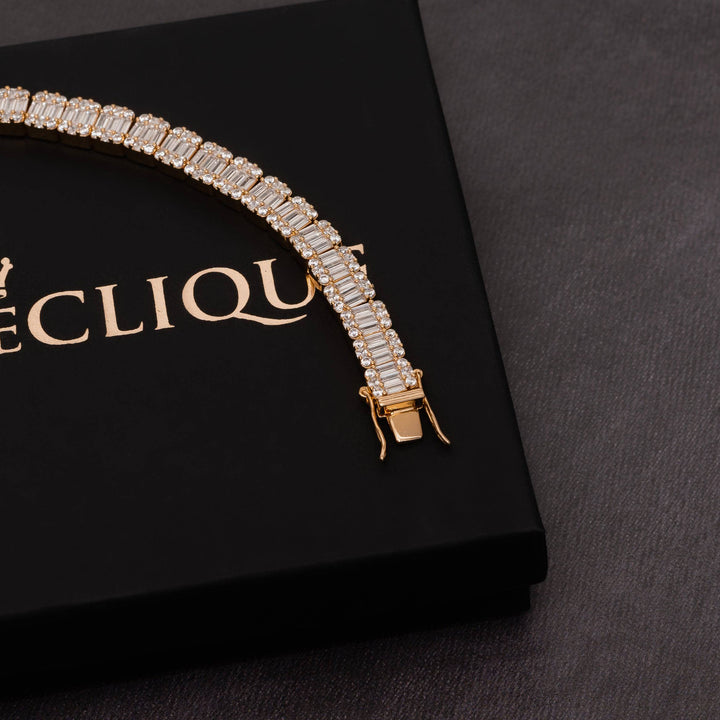 10mm Baguette Bracelet - ICECLIQUE JEWELRY