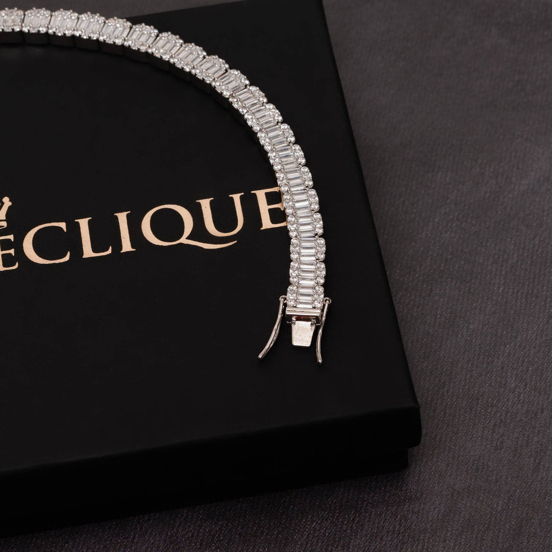 10mm Baguette Bracelet - ICECLIQUE JEWELRY