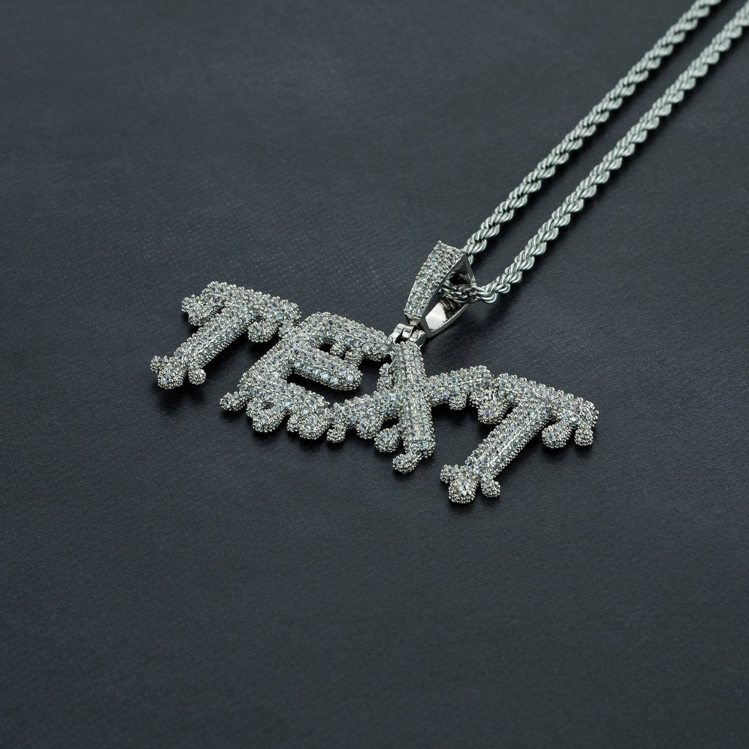 Custom Drip Letter Pendant - ICECLIQUE JEWELRY
