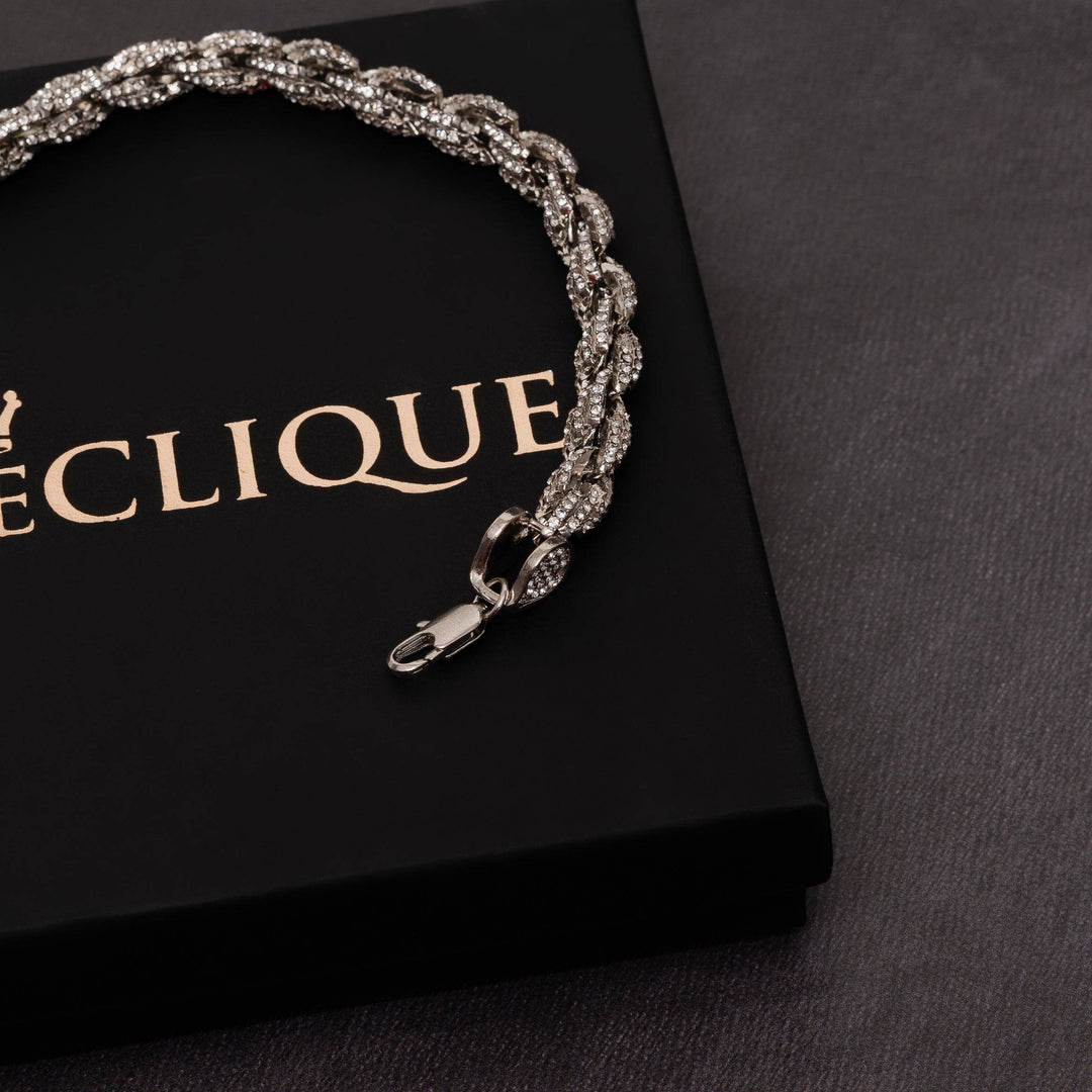 9mm Iced Rope Bracelet - ICECLIQUE JEWELRY