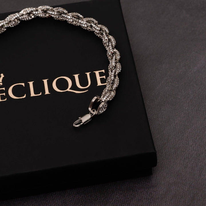9mm Iced Rope Bracelet - ICECLIQUE JEWELRY