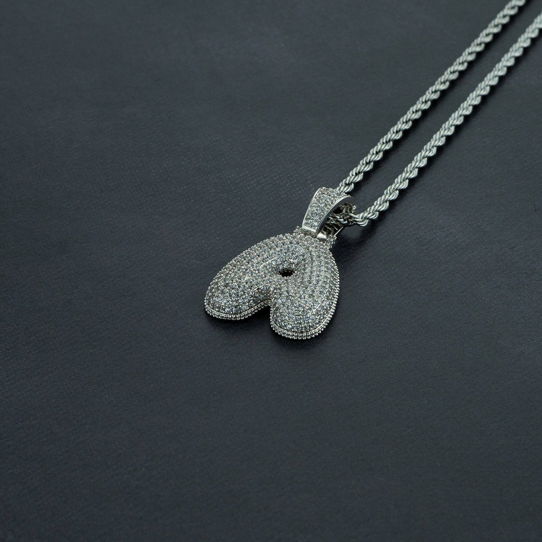 A-Z Single Letter Custom Bubble Pendant - ICECLIQUE JEWELRY