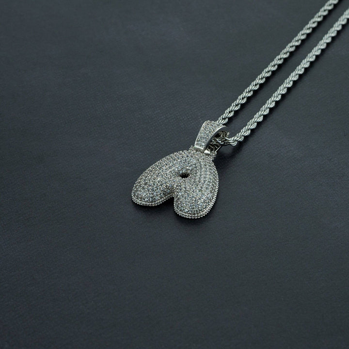 A-Z Single Letter Custom Bubble Pendant - ICECLIQUE JEWELRY