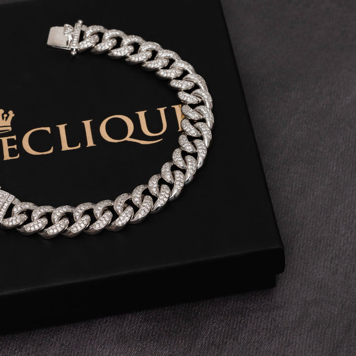 14mm Iced Cuban Bracelet - ICECLIQUE JEWELRY
