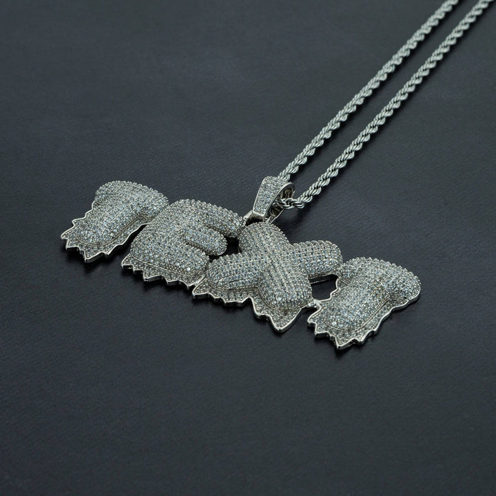 Ice Drip Custom Letter Pendant - ICECLIQUE JEWELRY