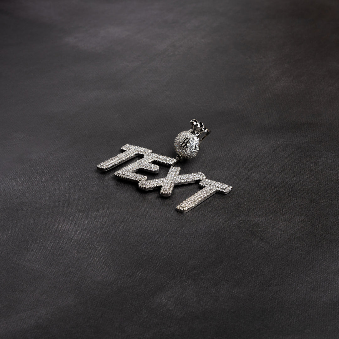 Custom Moneybag Letter Pendant - ICECLIQUE JEWELRY