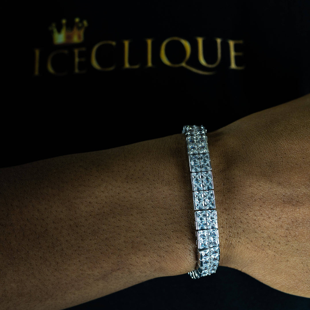 10mm 2 Row Tennis Bracelet - ICECLIQUE JEWELRY