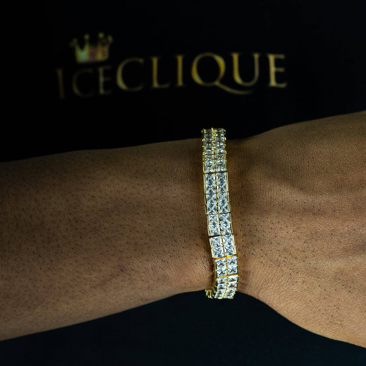 10mm 2 Row Tennis Bracelet - ICECLIQUE JEWELRY