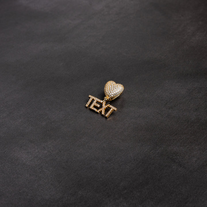 Custom Heart Letter Pendant - ICECLIQUE JEWELRY
