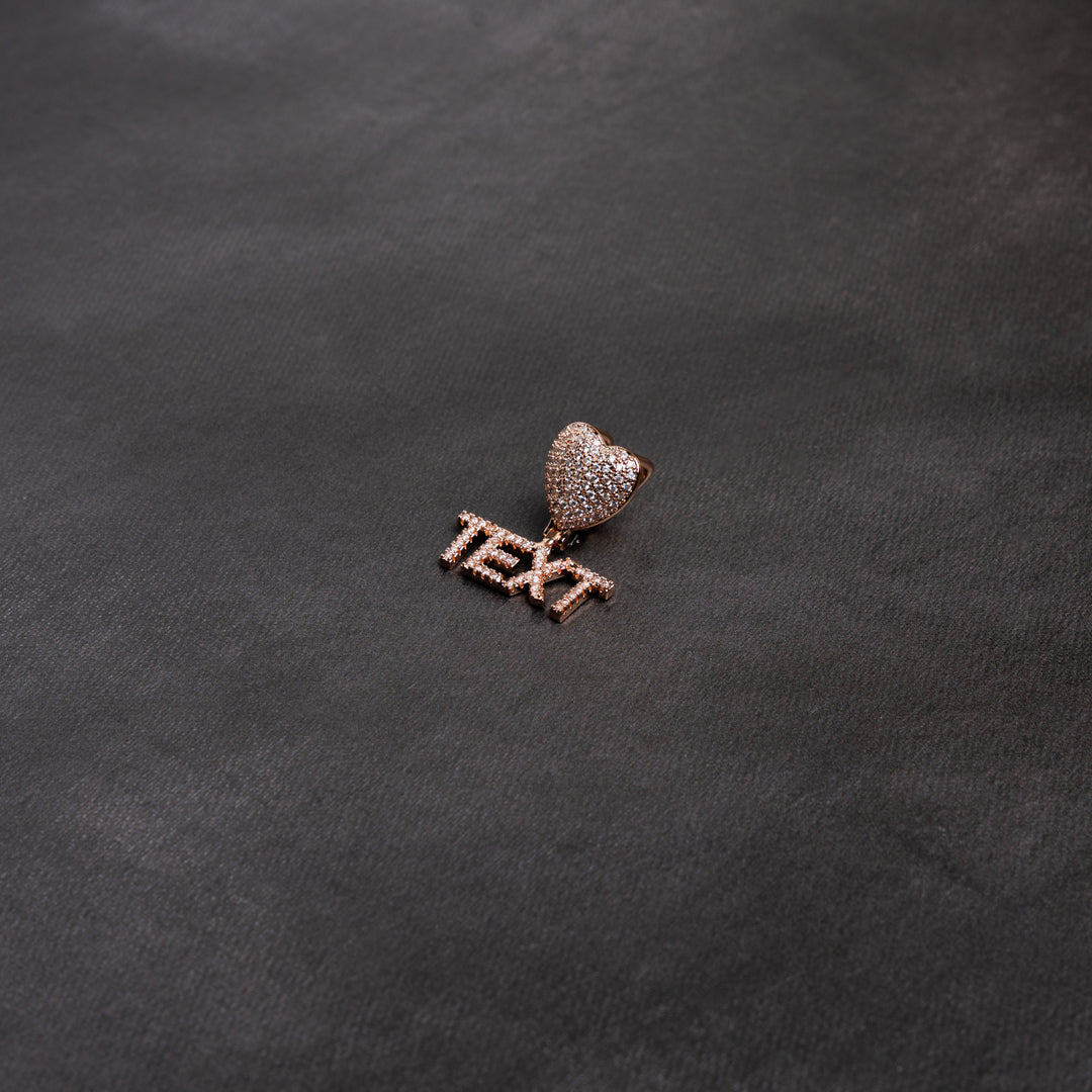 Custom Heart Letter Pendant - ICECLIQUE JEWELRY