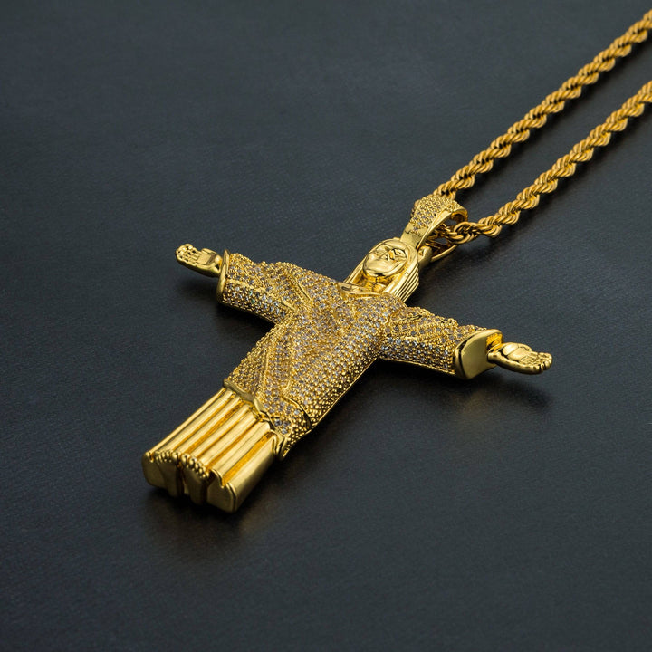 Iced Jesus Pendant - ICECLIQUE JEWELRY