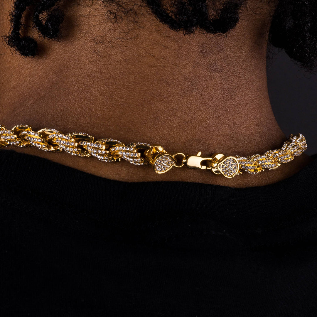 9mm Iced Rope Chain - ICECLIQUE JEWELRY