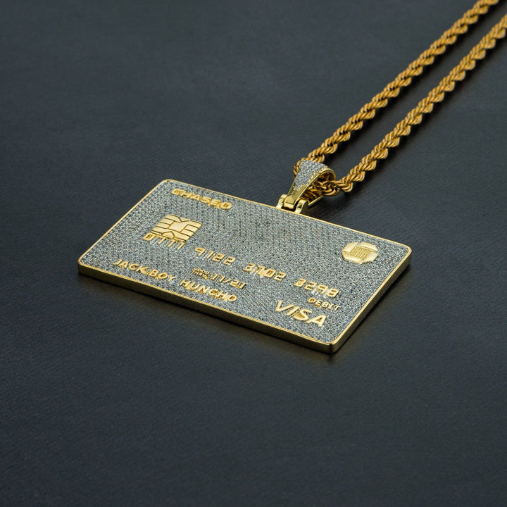 Iced Credit Card Pendant - ICECLIQUE JEWELRY