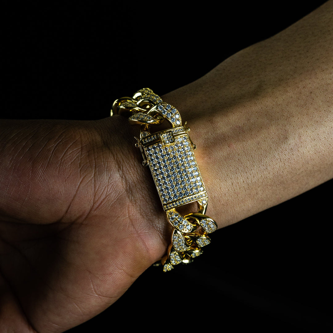 20mm Cuban Bracelet - ICECLIQUE JEWELRY