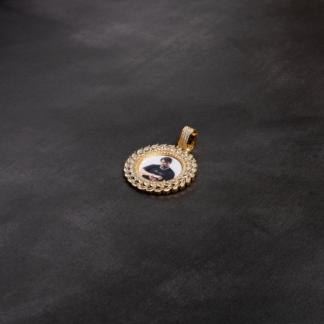 Flower Petal Custom Photo Pendant - ICECLIQUE JEWELRY