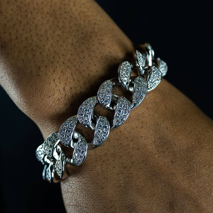 20mm Cuban Bracelet - ICECLIQUE JEWELRY