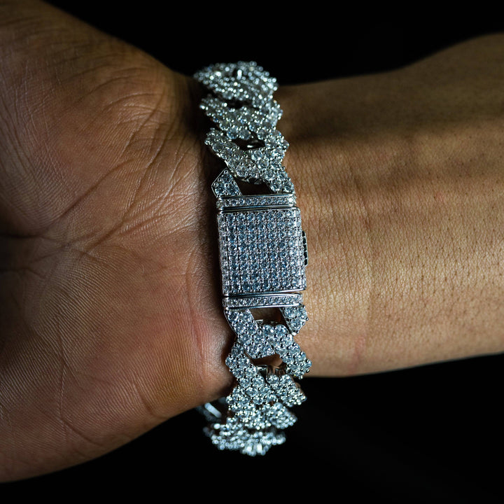 17mm Prong Bracelet - ICECLIQUE JEWELRY