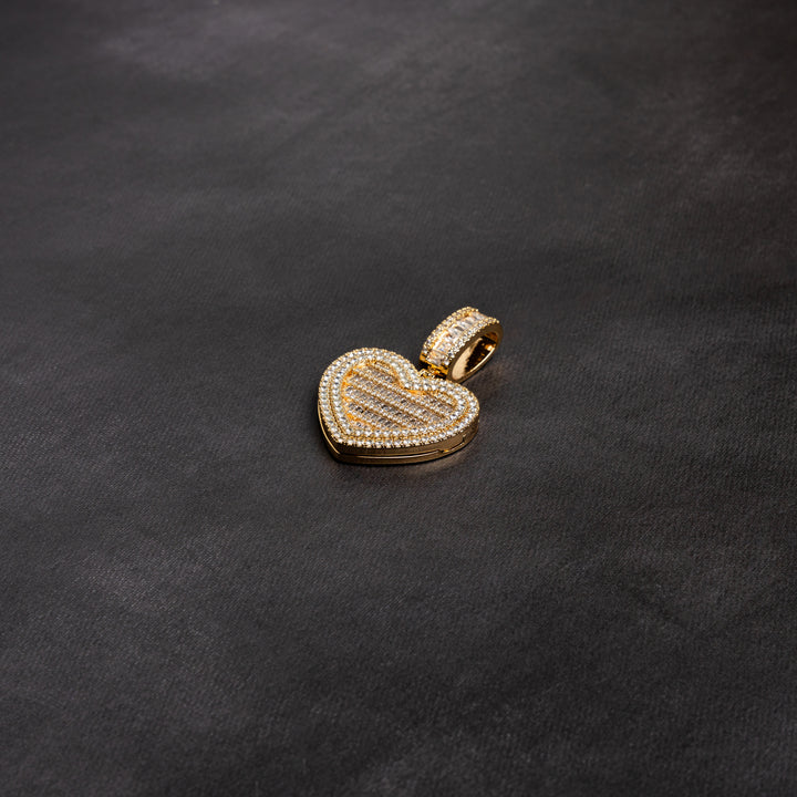Closed Heart Custom Photo Pendant - ICECLIQUE JEWELRY