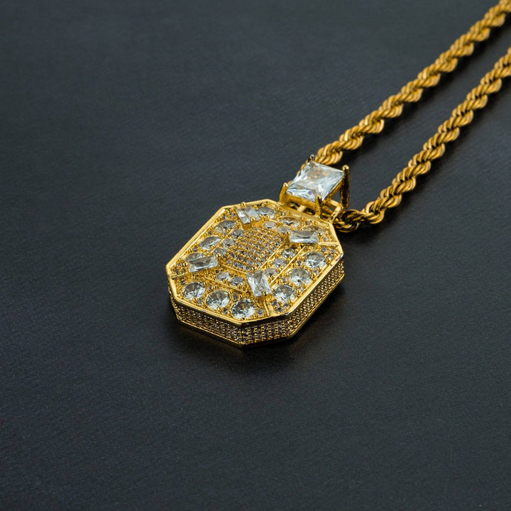 Iced Baguette Pendant - ICECLIQUE JEWELRY