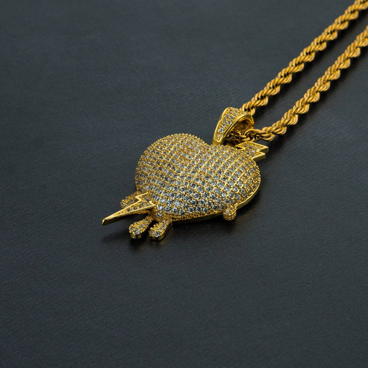 Lightning Heart Pendant - ICECLIQUE JEWELRY