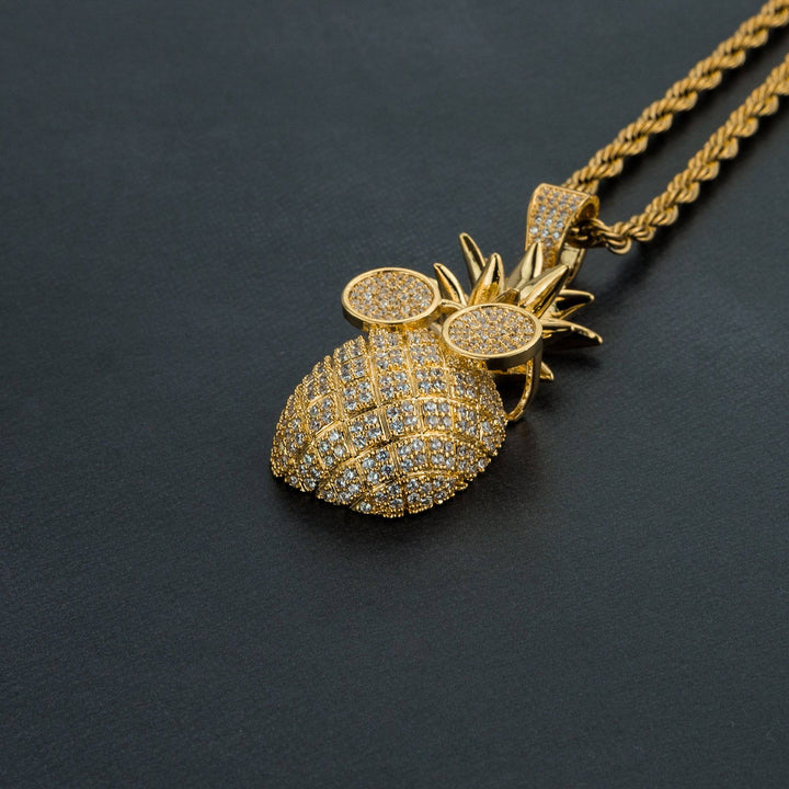 Iced Pineapple Pendant - ICECLIQUE JEWELRY