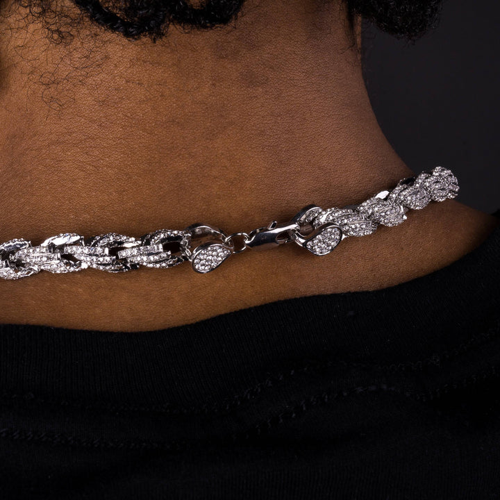 9mm Iced Rope Chain - ICECLIQUE JEWELRY