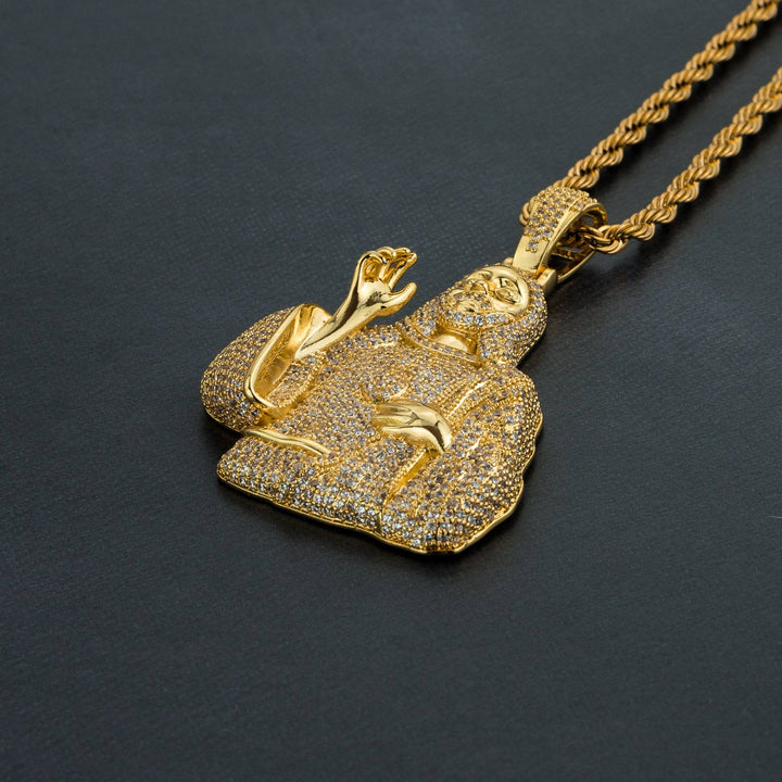 Iced Jesus Pendant - ICECLIQUE JEWELRY
