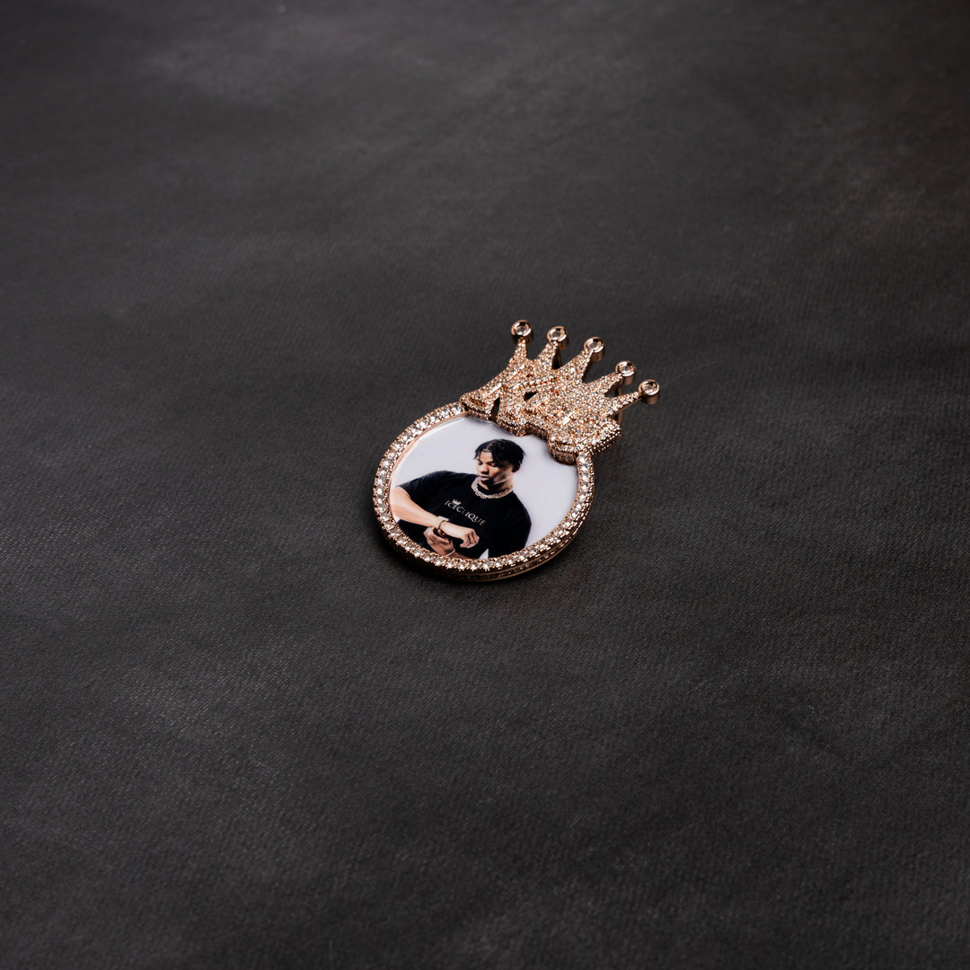 King Custom Photo Pendant - ICECLIQUE JEWELRY