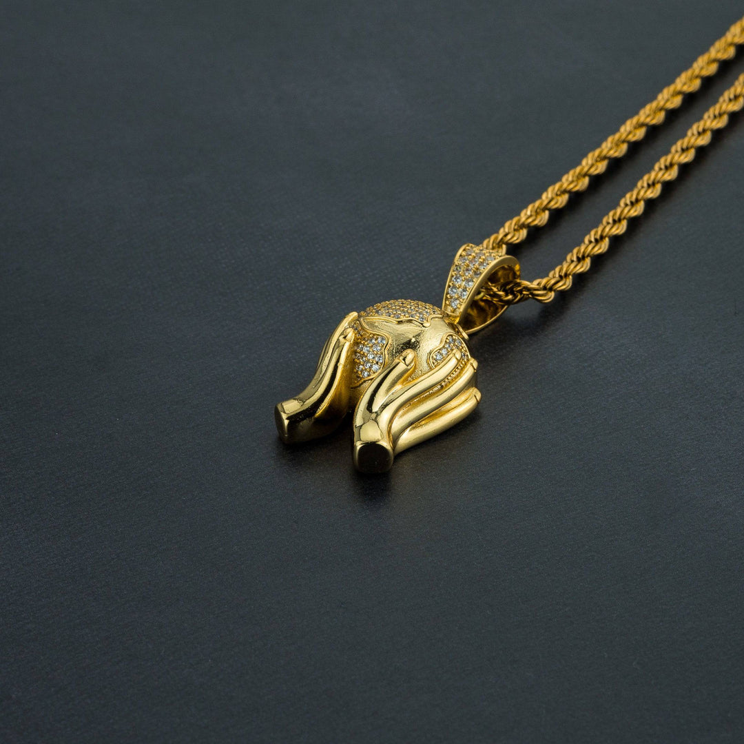 Iced Globe Pendant - ICECLIQUE JEWELRY