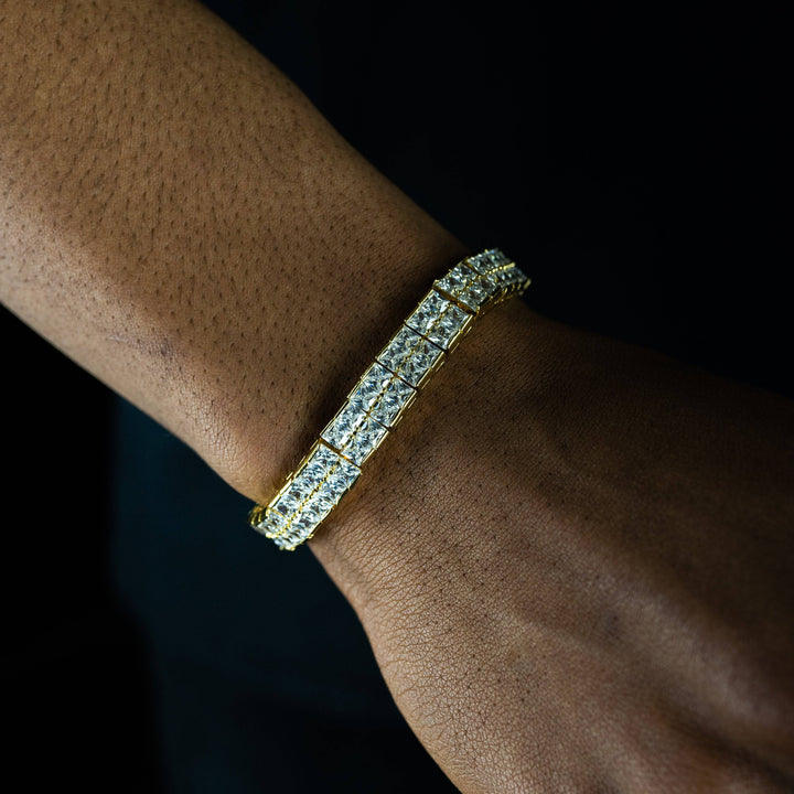 10mm 2 Row Tennis Bracelet - ICECLIQUE JEWELRY